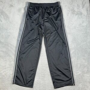 Vintage Starter Men's Track Pants Black Gray Side Stripe Size Extra Large 40-42